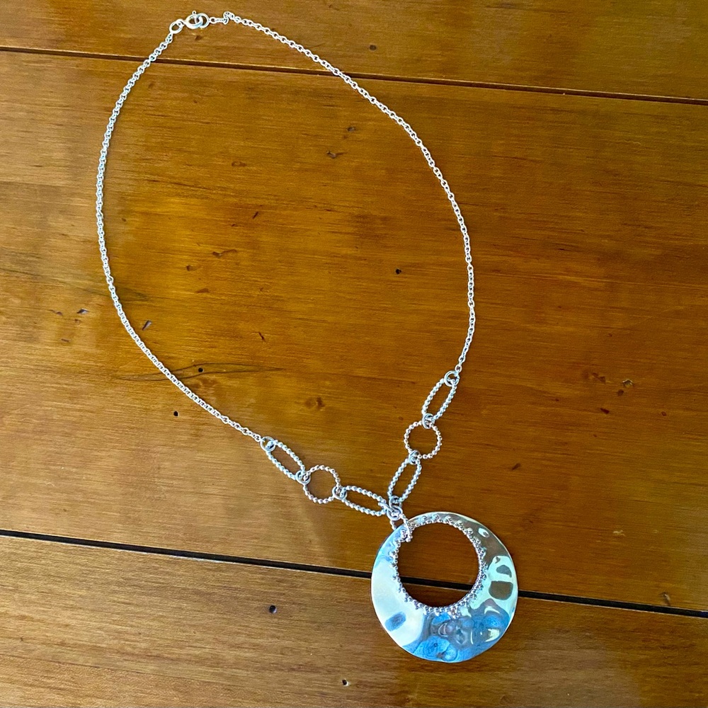 Sterling Silver Two Tone Fashion Necklace